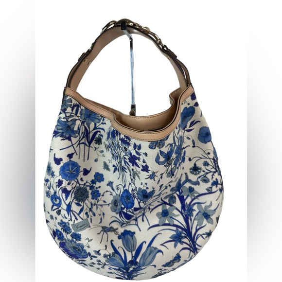 GUCCI FLORA WAVE HORSEBIT shoulder bag - Picture 1 of 15